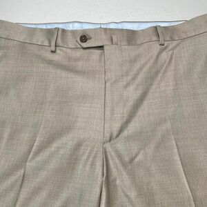 Loro Piana 4 Seasons Peter Millar Dress Pants 40 (40x29 Cuffed) Flat Front Taupe
